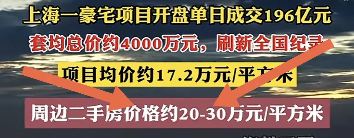 全上海一年的豪宅一天就賣(mài)完了?