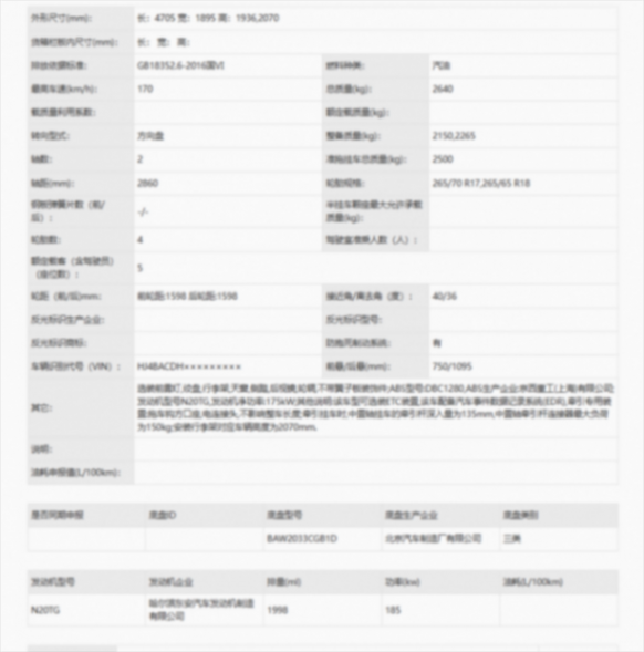 新一代212正式申報,外觀很復古硬朗,兩種版本,搭載2.0T動力