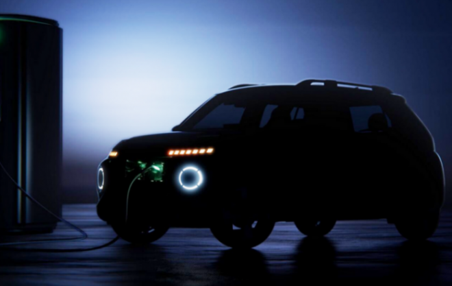 現代全新小型純電SUV INSTER即將亮相,預告顯示獨特設計